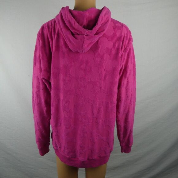 Disney Store Mickey Mouse Icon Head Ears Full Zip Hooded Sweatshirt Terrycloth - Picture 8 of 8